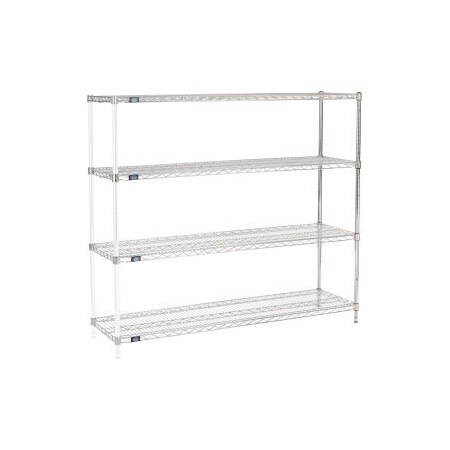 Global Equipment Nexel Chrome Wire Shelving Add-On - 60"W x 18"D x 54"H A18605C